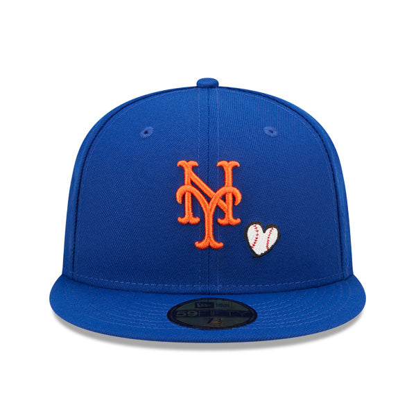 New York Mets 1986 WORLD SERIES Exclusive TEAM HEARTS New Era Fitted 59Fifty MLB Hat - Royal