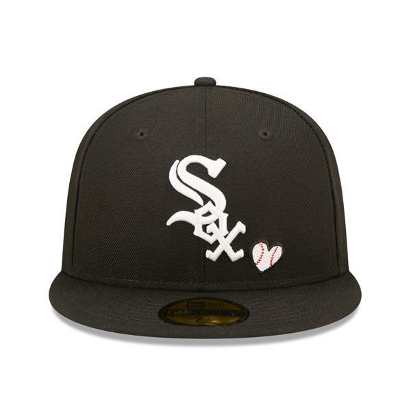 Chicago White Sox 2005 WORLD SERIES Exclusive TEAM HEARTS New Era Fitted 59Fifty MLB Hat -Black