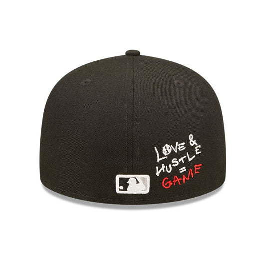 Chicago White Sox 2005 WORLD SERIES Exclusive TEAM HEARTS New Era Fitted 59Fifty MLB Hat -Black
