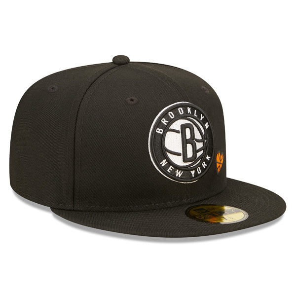 Brooklyn Nets TEAM HEARTS Exclusive New Era Fitted 59Fifty NBA Hat - Black