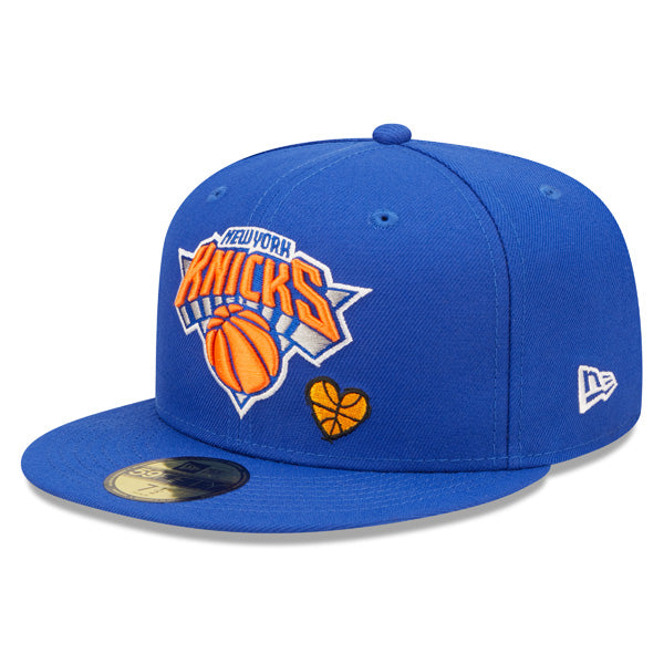 New York Knicks TEAM HEARTS Exclusive New Era Fitted 59Fifty NBA Hat - Royal