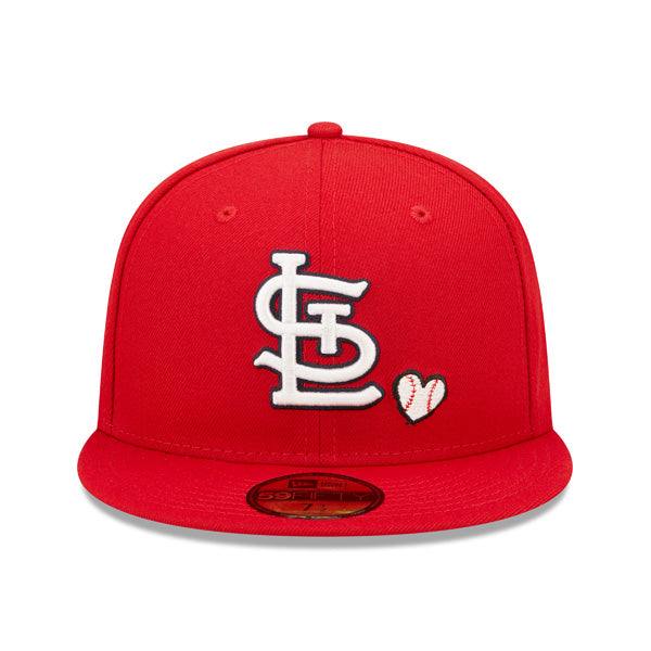 St.Louis Cardinals 2006 WORLD SERIES Exclusive TEAM HEARTS New Era Fitted 59Fifty MLB Hat - Red