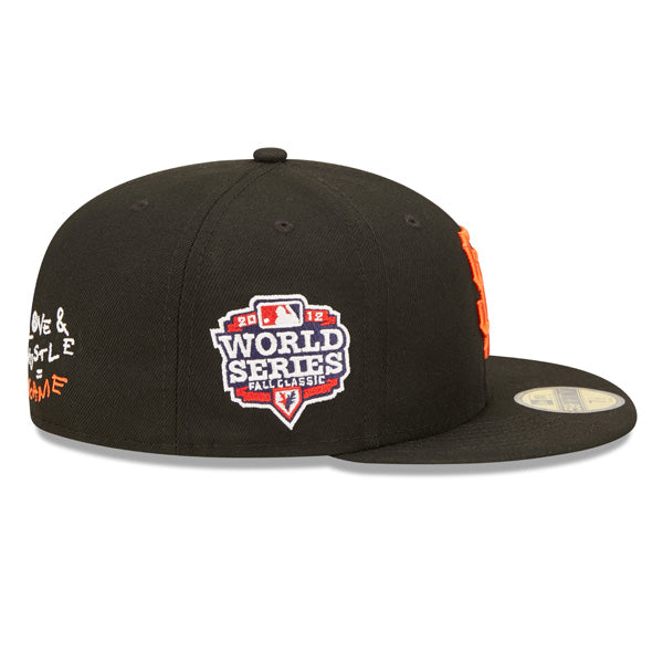 San Francisco Giants 2012 WORLD SERIES Exclusive TEAM HEARTS New Era Fitted 59Fifty MLB Hat - Black