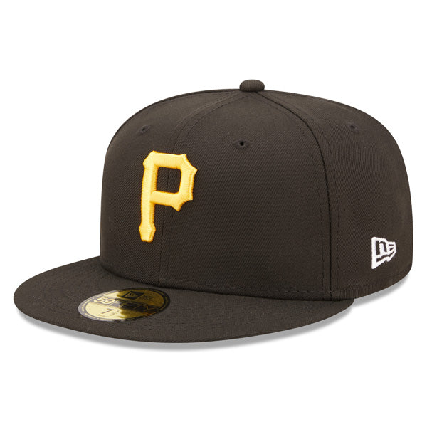 Pittsburgh Pirates New Era Exclusive CLOUD ICON 59Fifty Fitted Hat - Black