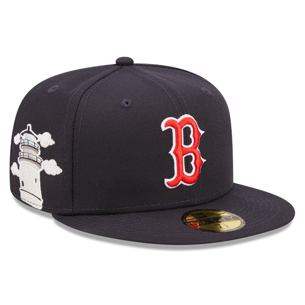 Boston Red Sox New Era Exclusive CLOUD ICON 59Fifty Fitted Hat - Navy