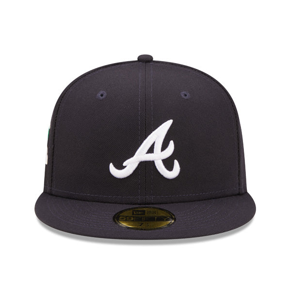 Atlanta Braves New Era Exclusive CLOUD ICON 59Fifty Fitted Hat - Navy