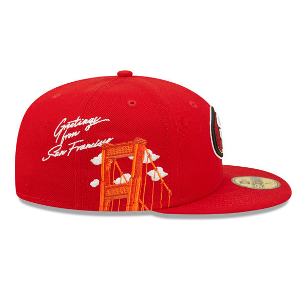 San Francisco 49ers New Era Exclusive CLOUD ICON 59Fifty Fitted Hat - Red