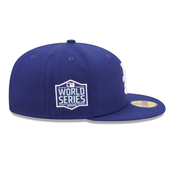 Los Angeles Dodgers 2020 World Series New Era Exclusive COMIC CLOUD 59Fifty Fitted Hat - Royal/Sky Bottom