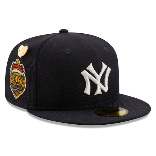 New York Yankees 1927 WORLD SERIES Exclusive New Era 59Fifty Fitted Hat - Navy/White/Green Bottom