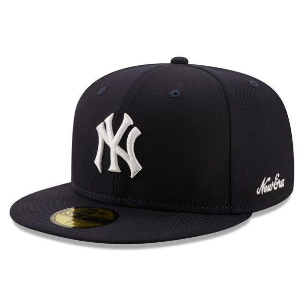 New York Yankees 1977 WORLD SERIES Exclusive New Era 59Fifty Fitted Hat - Navy/White/Green Bottom