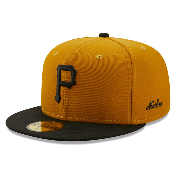 Pittsburgh Pirates 1971 WORLD SERIES Exclusive New Era 59Fifty Fitted Hat - Bronze/Black/Green Bottom
