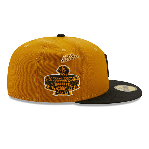 Pittsburgh Pirates 1971 WORLD SERIES Exclusive New Era 59Fifty Fitted Hat - Bronze/Black/Green Bottom