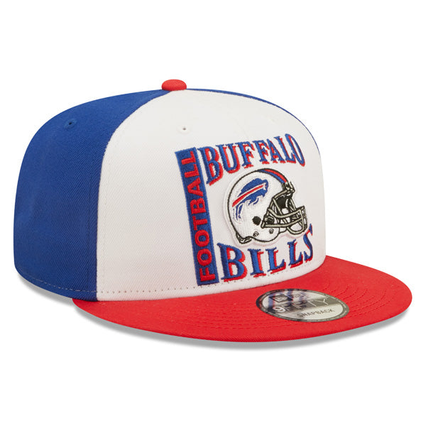 Buffalo Bills New Era HELMET HIT 9Fifty Snapback NFL Hat – White/Royal/Red