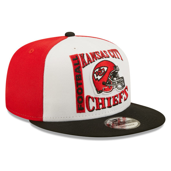 Kanas City Chiefs New Era HELMET HIT 9Fifty Snapback NFL Hat – White/Red/Black