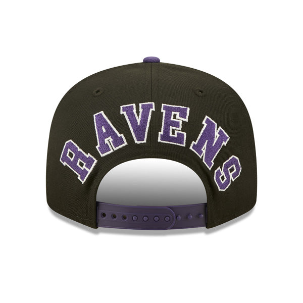 Baltimore Ravens New Era BACK SCRIPT 9Fifty Snapback NFL Hat