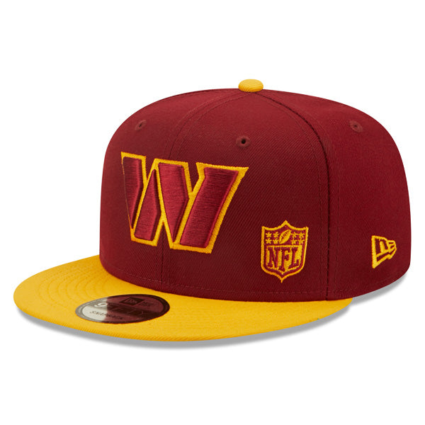 Washington Commanders New Era BACK SCRIPT 9Fifty Snapback NFL Hat