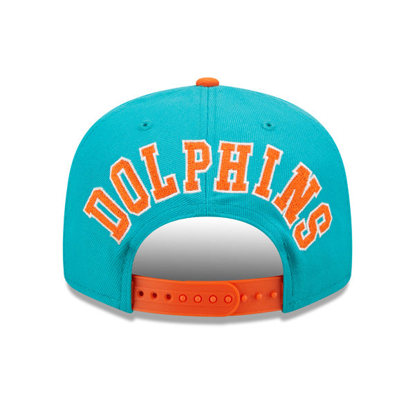 Miami Dolphins New Era BACK SCRIPT 9Fifty Snapback NFL Hat