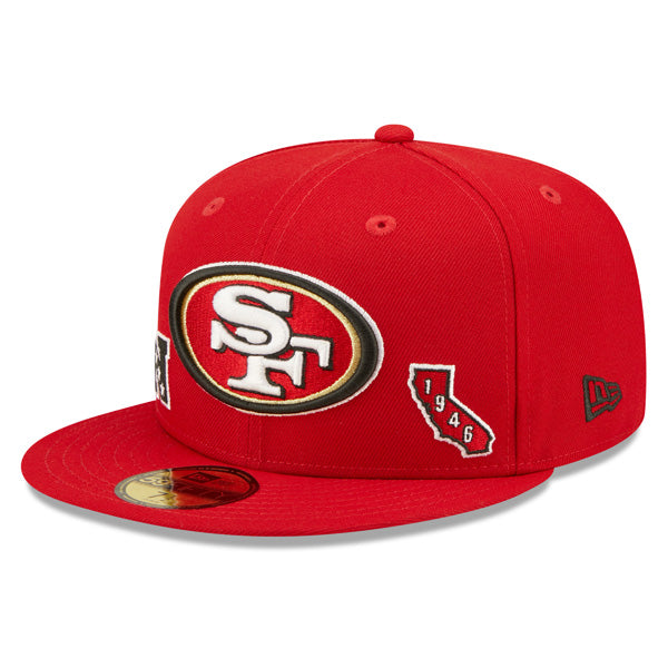 San Francisco 49ers New Era TEAM IDENTITY Exclusive NFL Fitted 59Fifty Hat