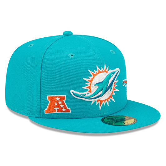 Miami Dolpins New Era TEAM IDENTITY Exclusive NFL Fitted 59Fifty Hat