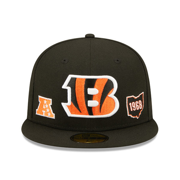 Cincinnati Bengals New Era TEAM IDENTITY Exclusive NFL Fitted 59Fifty Hat