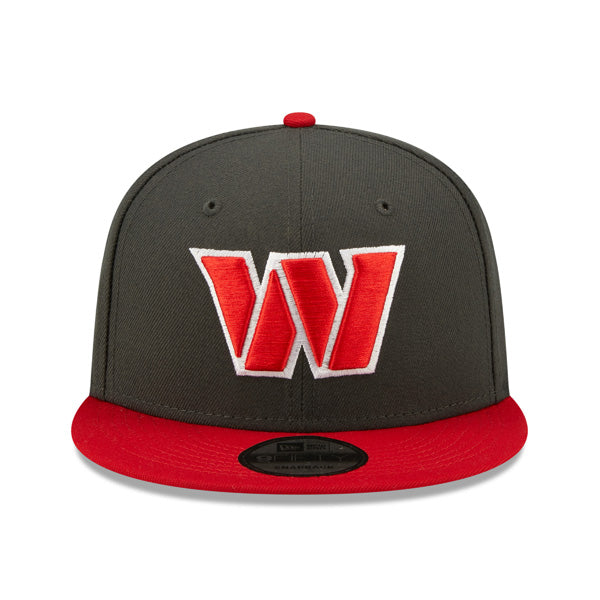 Washington Commanders New Era EXCLUSIVE 9Fifty Snapback NFL Hat – Charcoal/Red