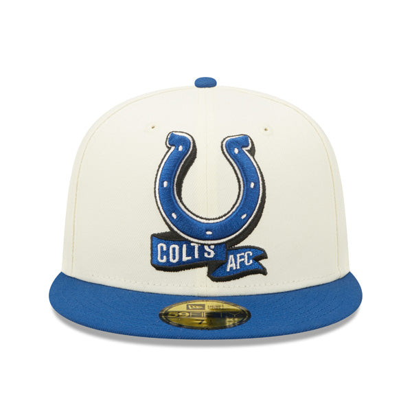 Indianapolis Colts New Era 2022 NFL Sideline 59FIFTY Fitted Hat - Chrome/Royal