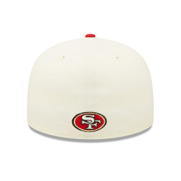 San Francisco 49ers New Era 2022 NFL Sideline 59FIFTY Fitted Hat - Chrome/Scarlet