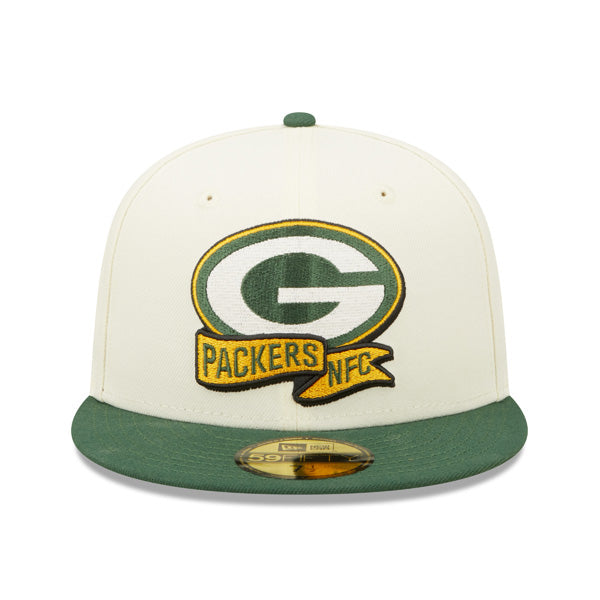 Green Bay Packers New Era 2022 NFL Sideline 59FIFTY Fitted Hat - Chrome/Green