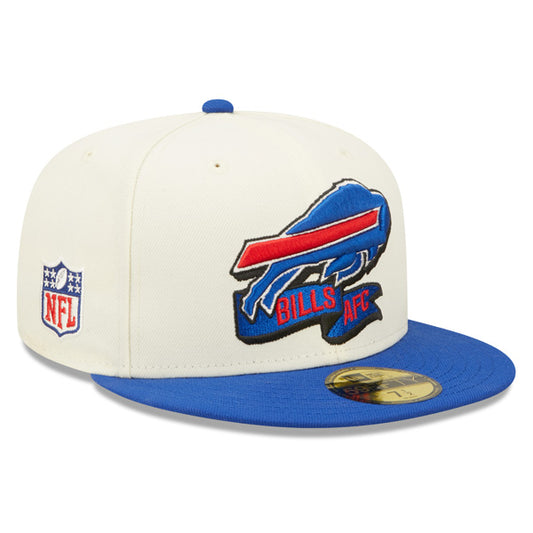 Buffalo Bills New Era 2022 NFL Sideline 59FIFTY Fitted Hat - Chrome/Royal