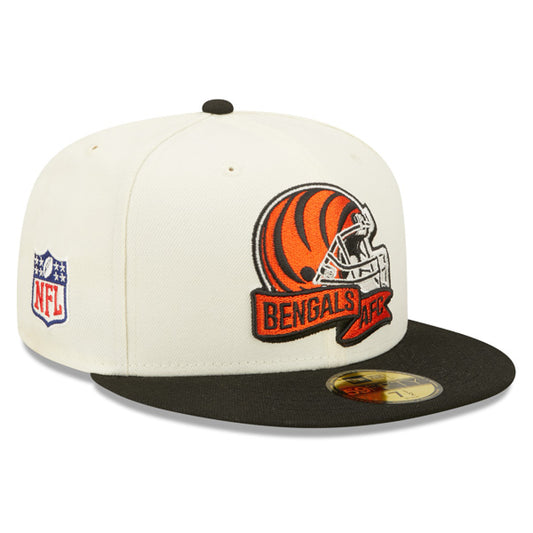 Cincinnati Bengals New Era 2022 NFL Sideline 59FIFTY Fitted Hat - Chrome/Black
