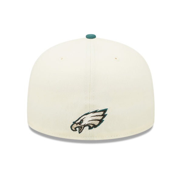 Philadelphia Eagles New Era 2022 NFL Sideline 59FIFTY Fitted Hat - Chrome/Green