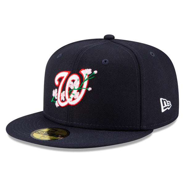 Washington Nationals 2019 World Series BLOOM Exclusive  New Era 59Fifty Fitted Hat - Navy/Pink