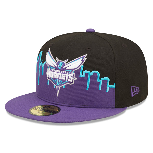 Charlotte Hornets New Era 2022 NBA Tip-Off 59FIFTY Fitted Hat - Purple/Black