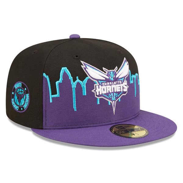 Charlotte Hornets New Era 2022 NBA Tip-Off 59FIFTY Fitted Hat - Purple/Black