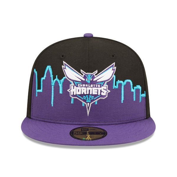 Charlotte Hornets New Era 2022 NBA Tip-Off 59FIFTY Fitted Hat - Purple/Black