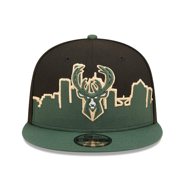 Milwaukee Bucks New Era NBA 2022 Tip Off 9FIFTY Snapback Hat – Pine/Black