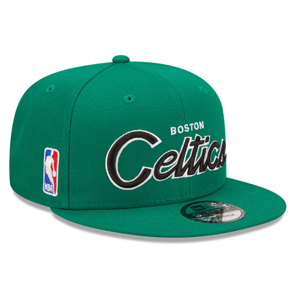 Boston Celtics New Era NBA CLASSIC SCRIPT Snapback Hat – Green/Black