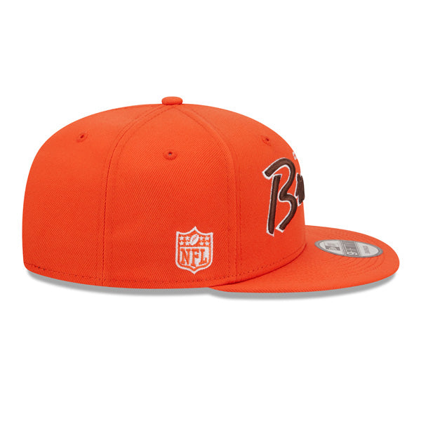 Cleveland Browns New Era NFL CLASSIC SCRIPT Snapback Hat – Orange/Brown