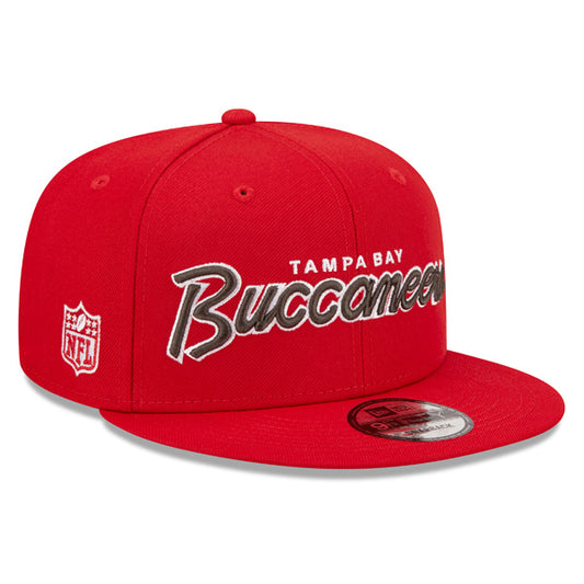 Tampa Bay Buccaneers New Era NFL CLASSIC SCRIPT Snapback Hat – Red/Black