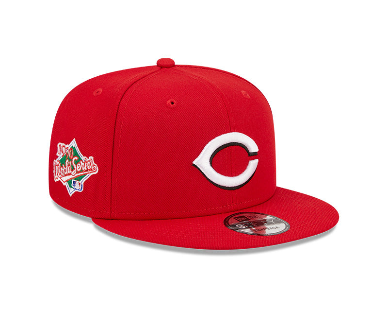 Cincinnati Reds Exclusive New Era 1990 World Series PATCH-UP Snapback Hat - Red