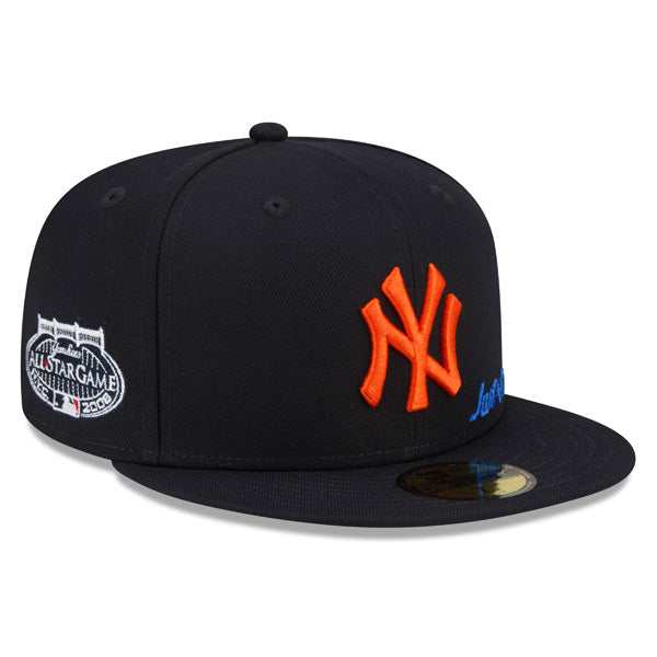 New York Yankees JUST DON 2008 All-Star Exclusive New Era 59Fifty Fitted NBA Hat – Navy/Orange/Royal Bottom