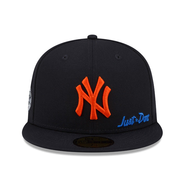 New York Yankees JUST DON 2008 All-Star Exclusive New Era 59Fifty Fitted NBA Hat – Navy/Orange/Royal Bottom