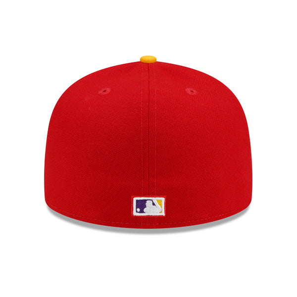 California Angels New Era 1989 All-Star Game Exclusive JUST DON 59Fifty Fitted Hat – Red/Purple/Yellow Bottom