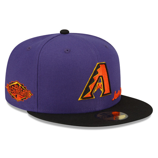 Arizona Diamondbacks JUST DON 2011 All-Star Game Exclusive New Era 59Fifty Fitted Hat – Purple/Black/Orange