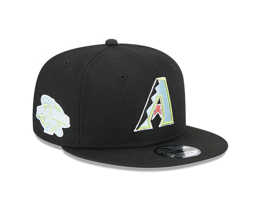 Arizona Diamondbacks 2001 World Series New Era SUPER PACK 9Fifty Snapback Hat - Black/Multi-Color