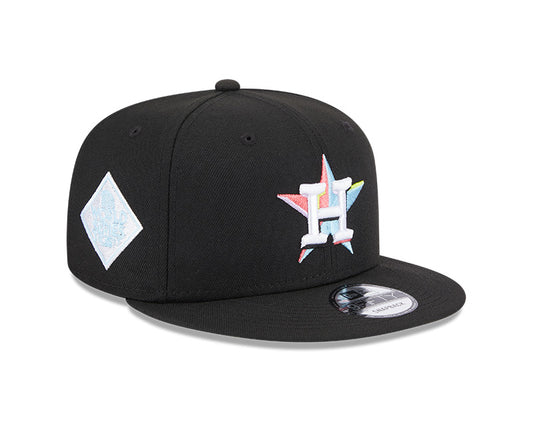 Houston Astros 2017 World Series New Era SUPER PACK 9Fifty Snapback Hat - Black/Multi-Color