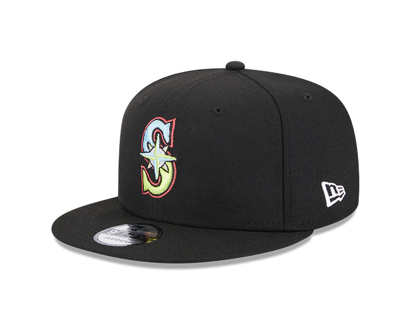 Seattle Mariners 2001 World Series New Era SUPER PACK 9Fifty Snapback Hat - Black/Multi-Color