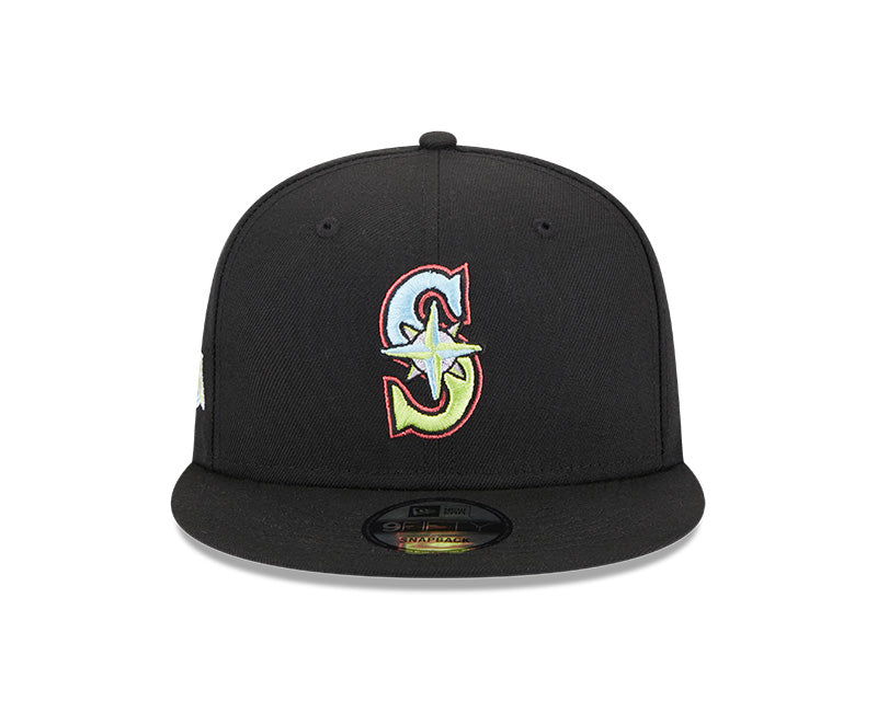 Seattle Mariners 2001 World Series New Era SUPER PACK 9Fifty Snapback Hat - Black/Multi-Color