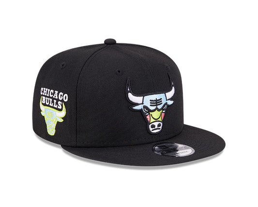 Chicago Bulls New Era SUPER PACK 9Fifty Snapback Hat - Black/Multi-Color