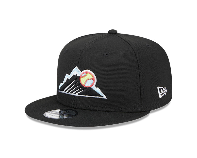 Colorado Rockies 2007 National League Champions New Era SUPER PACK 9Fifty Snapback Hat - Black/Multi-Color